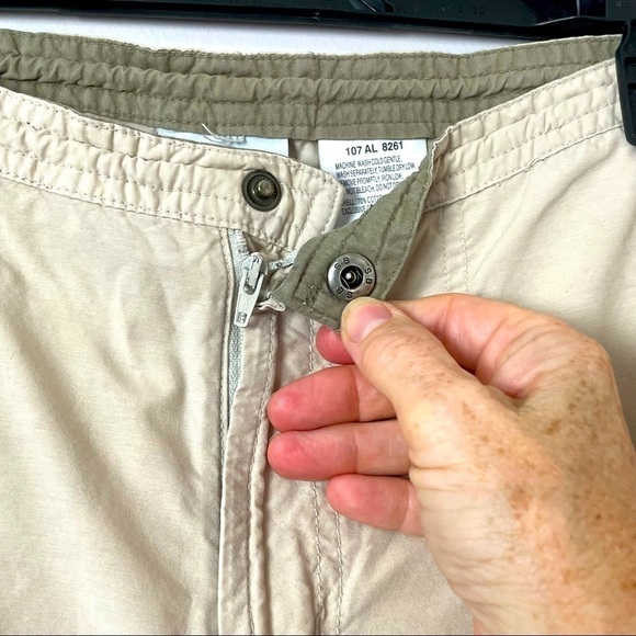 Columbia Beach Board Shorts Water Pants Tan/Green Size Small - Picture 7 of 15